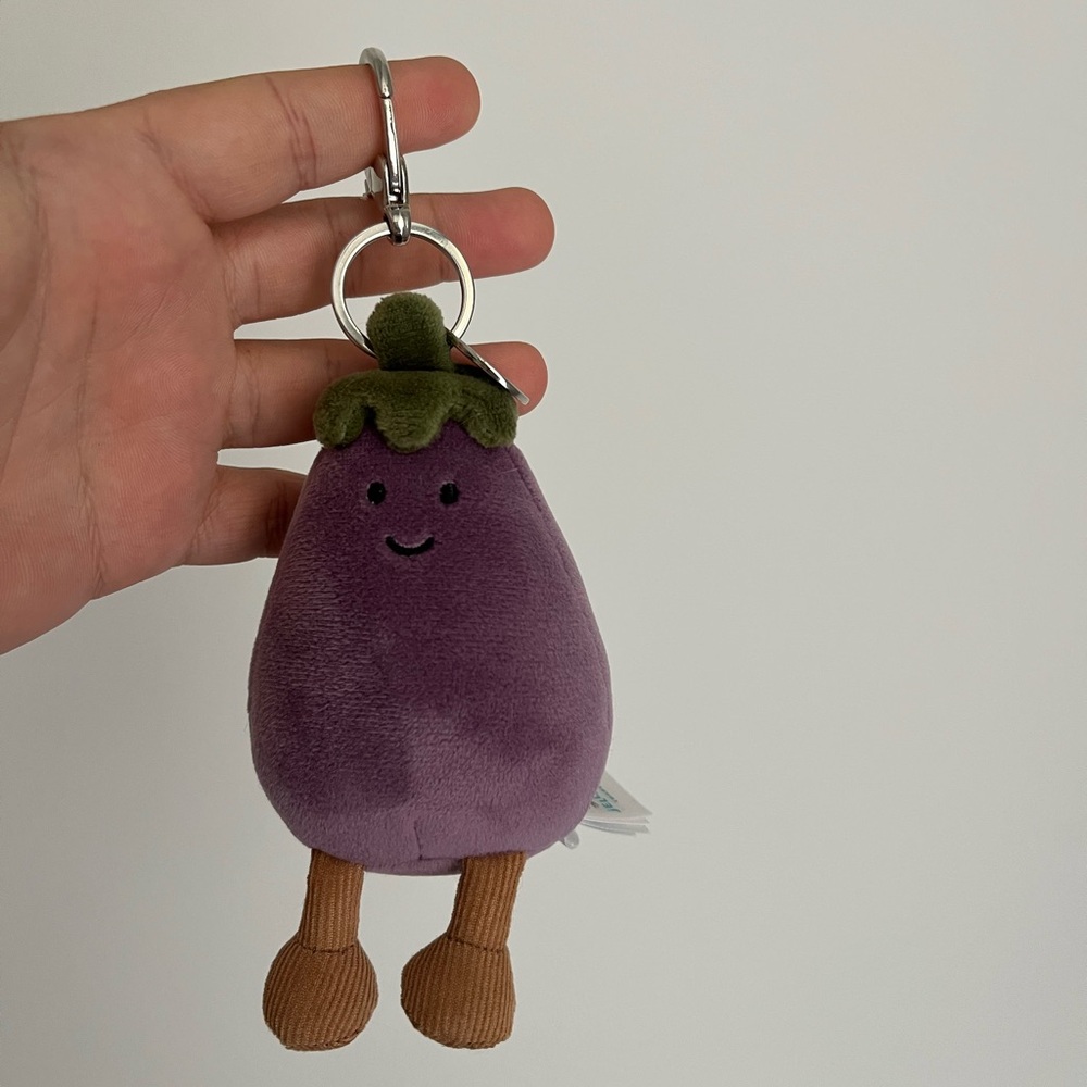 Jellycat Eggplant Bag Charm